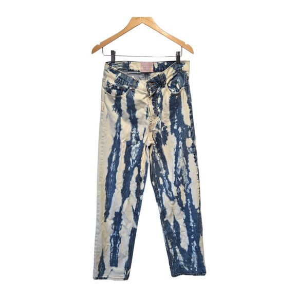 REVICE Jeans Tie‎ Dye Button Fly Straight 80's After School Special 29 - Picture 1 of 2